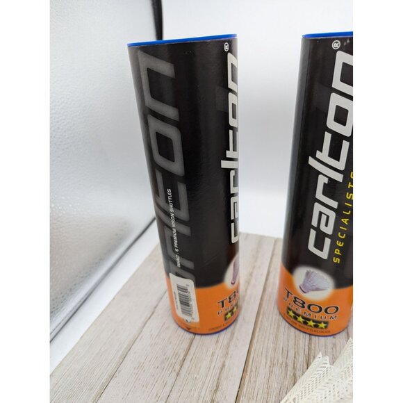 Set 3 Carlton T-800 Premium Badminton Shuttlecocks Birdie Blue 6 Pack 18 Total - Picture 4 of 5